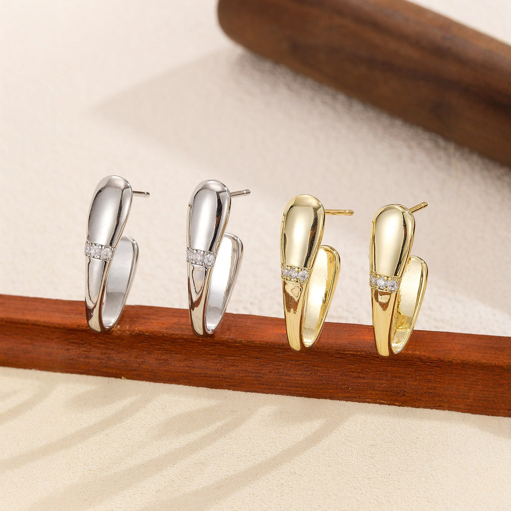 Simple And Versatile Square Earrings