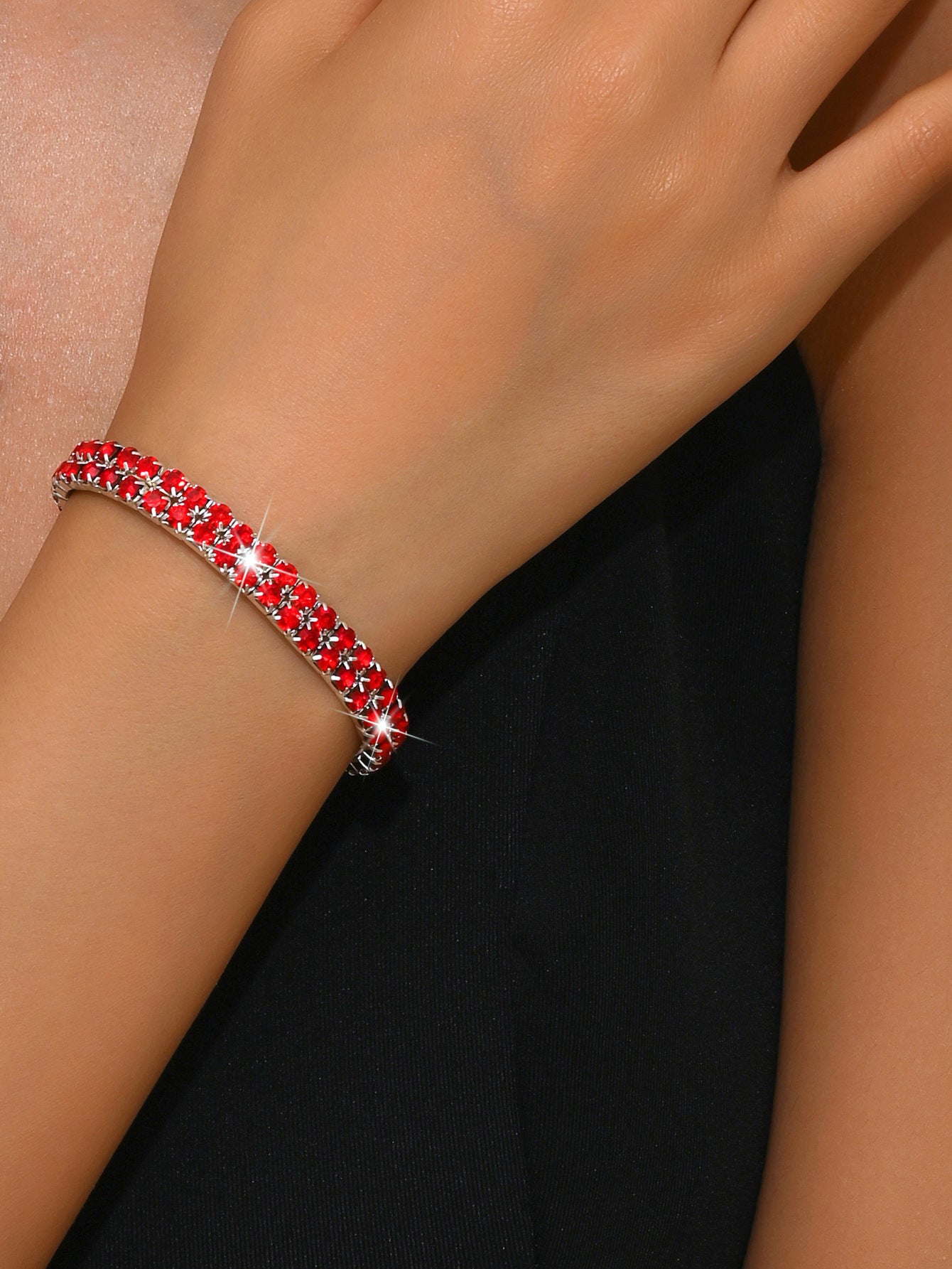 Single Row Multi-row Diamond Drill Bracelet