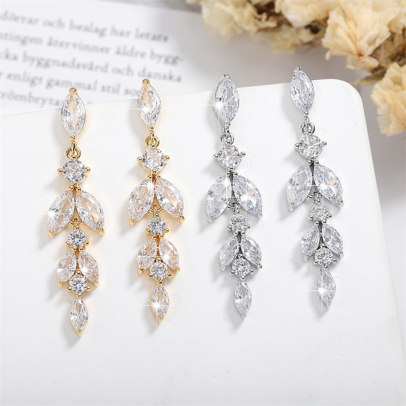 Creative Leaf-shaped Earrings For Women