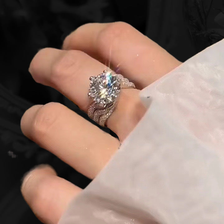 Moissanite Luxury Full Diamond Ring