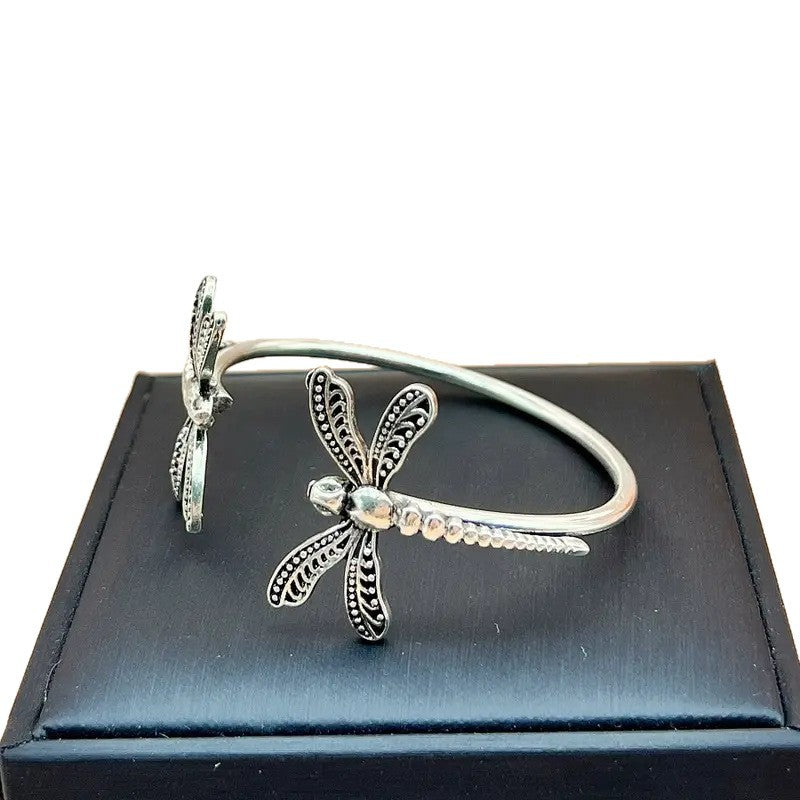 Retro Dragonfly Open Bracelet For Women