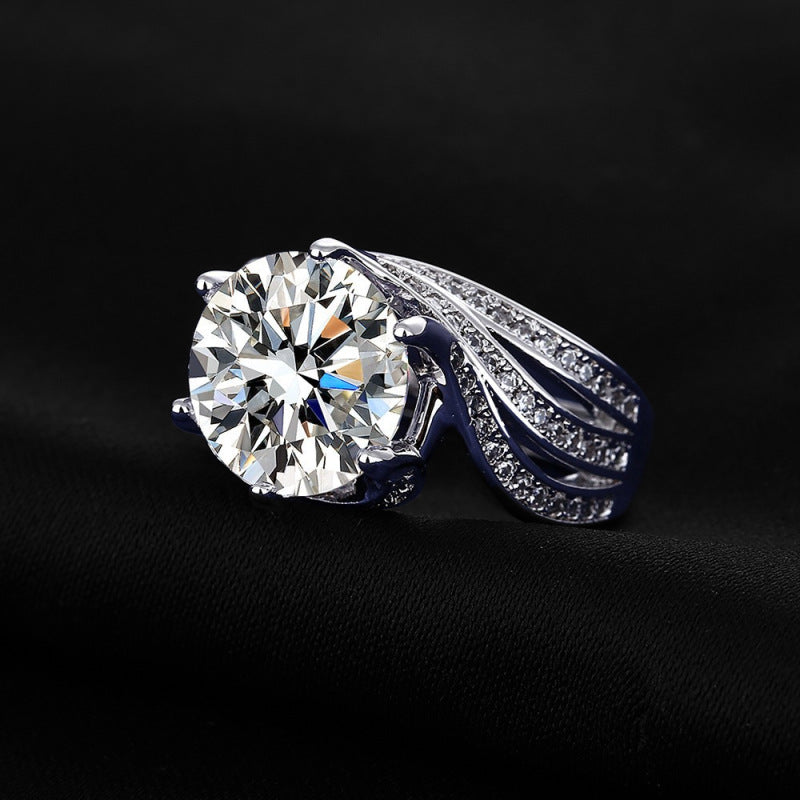 Moissanite Luxury Full Diamond Ring