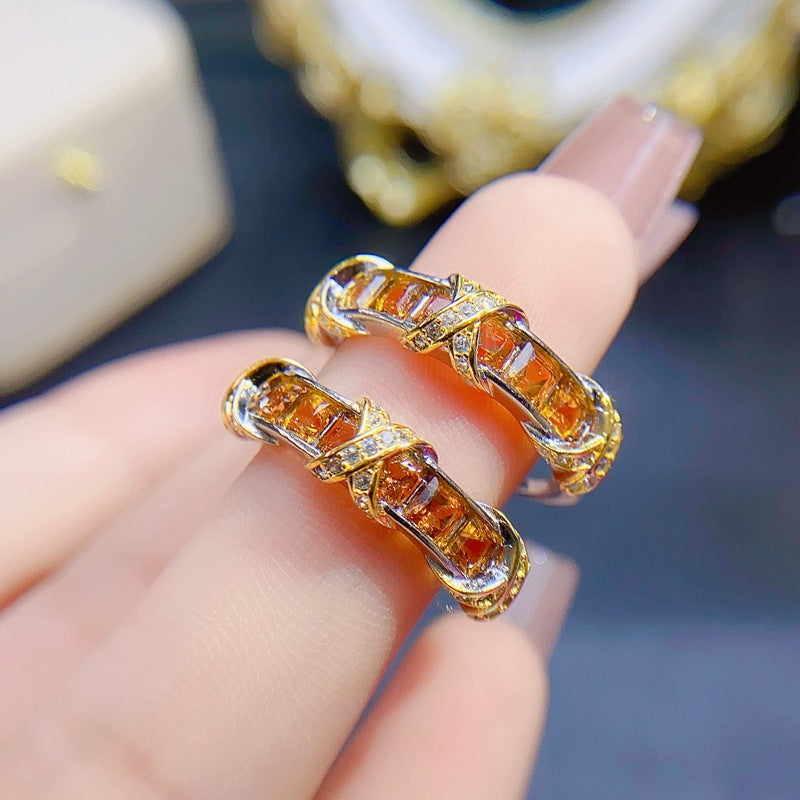 Natural Citrine Ring For Women