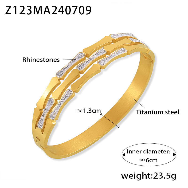 Hollow Splicing Casual Bracelet For Women