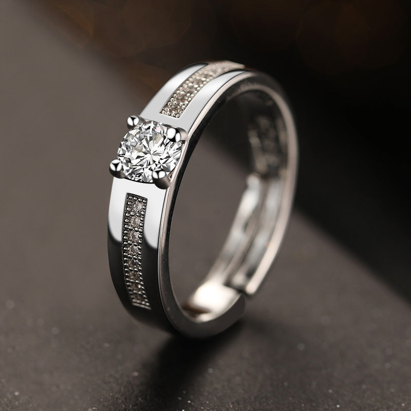 Fashion Simple New Princess Love Couple Rings