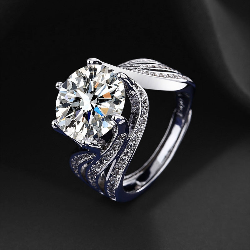 Moissanite Luxury Full Diamond Ring