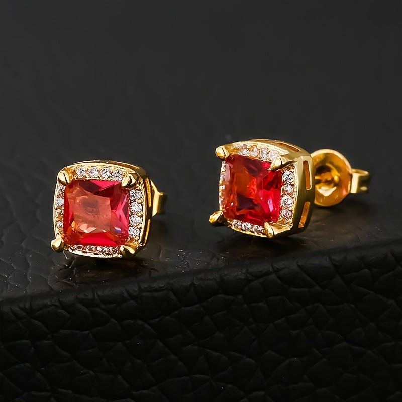 Square Retro Stylish Versatile Earrings