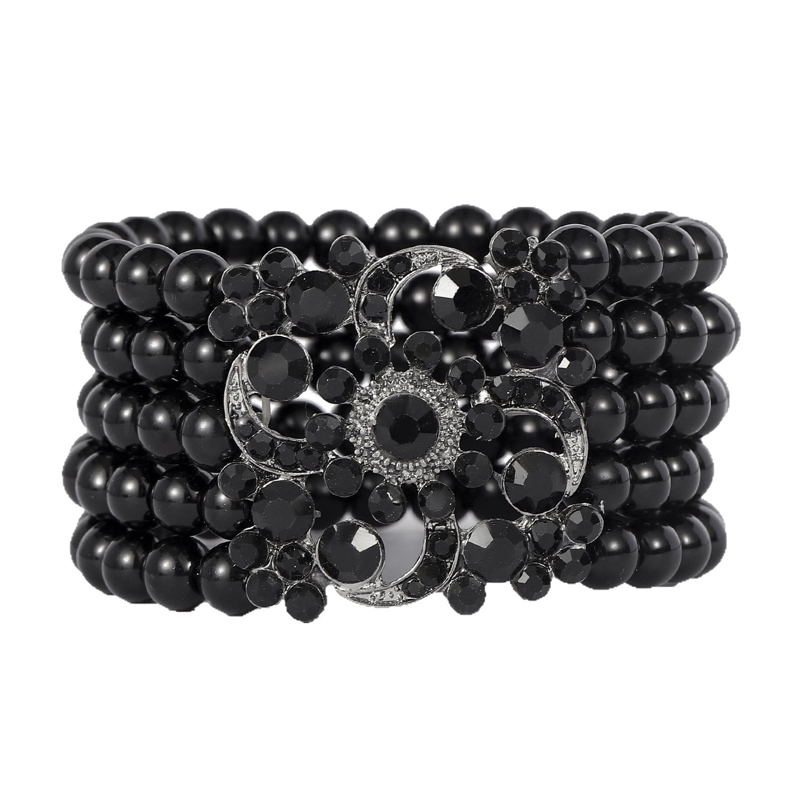 Women's Simple Retro Multi-Layer Pearl Diamond Bracelet