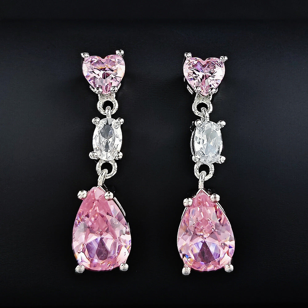 Exquisite Zircon Drop Earrings For Women