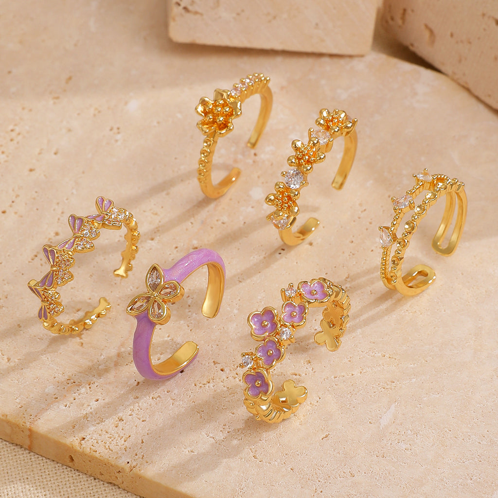 Simple And Sweet Three-piece Ring