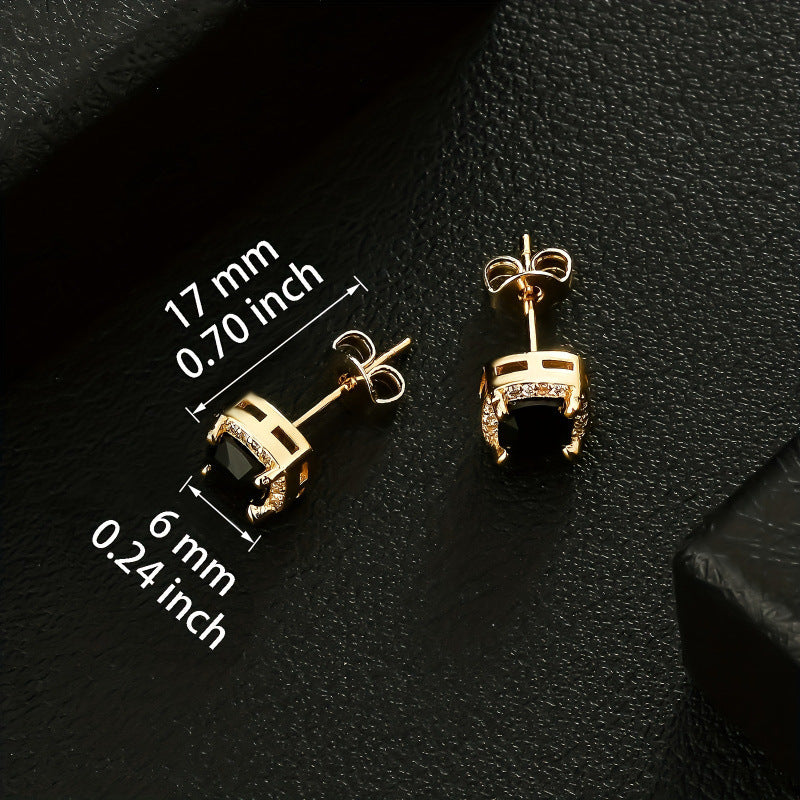 Square Retro Stylish Versatile Earrings