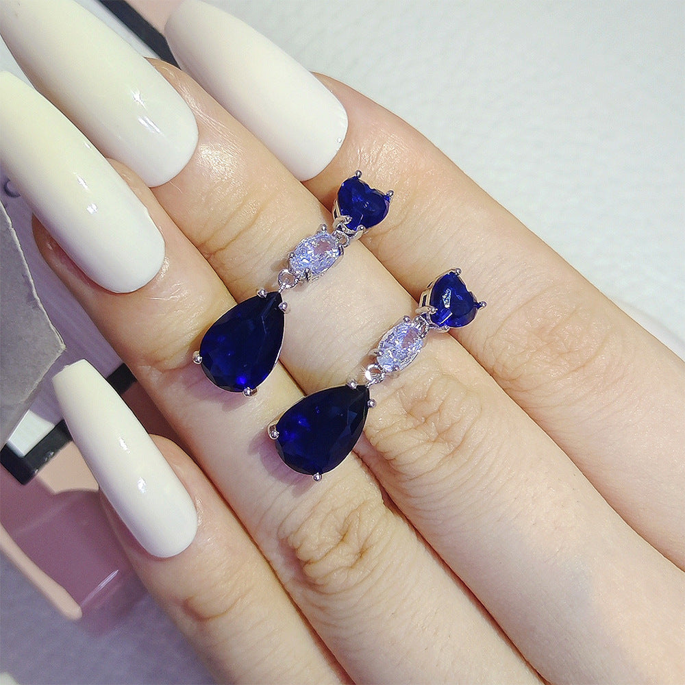 Exquisite Zircon Drop Earrings For Women