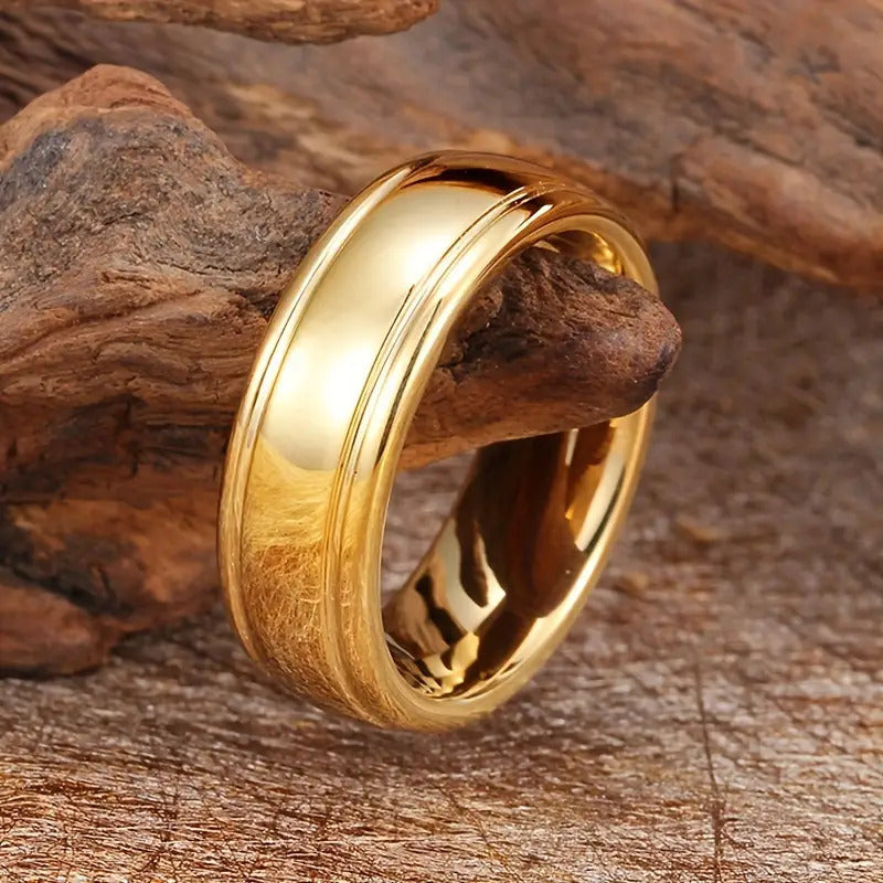 Fashion Creative Gold Stainless Steel Ring