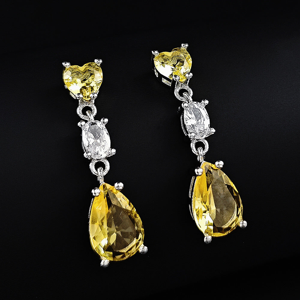 Exquisite Zircon Drop Earrings For Women