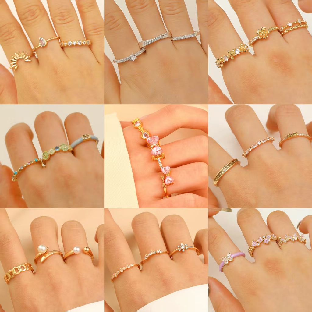 Simple And Sweet Three-piece Ring